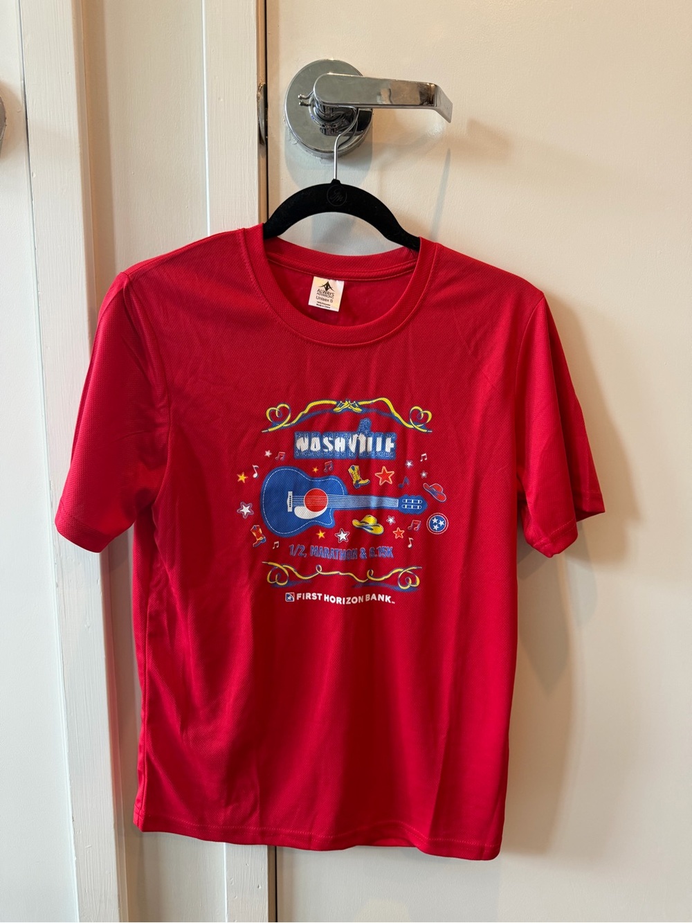 Nashville 1/2 Marathon Red Graphic T‑Shirt